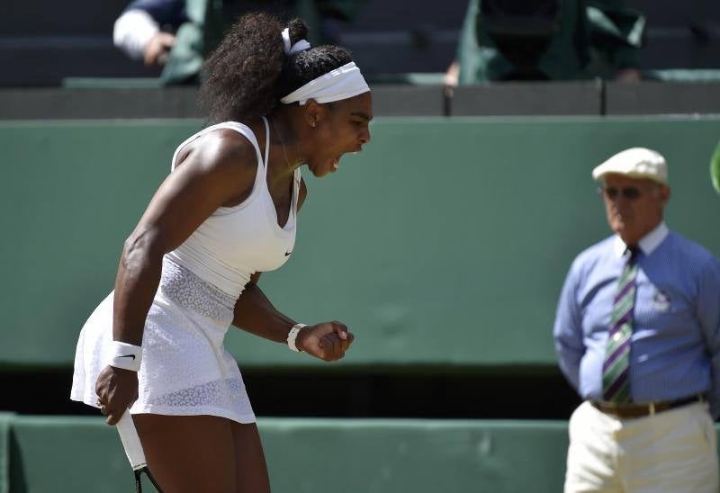 Las mejores imágenes de la histórica final entre Muguruza y Serena