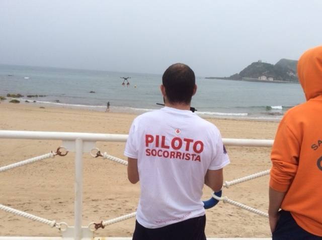 El dron de la playa de Ribadesella