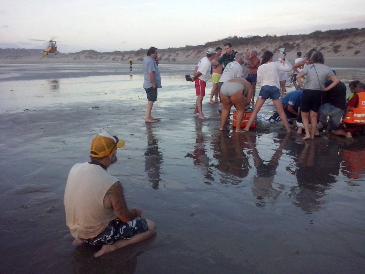 Las imágenes del angustioso rescate en Salinas