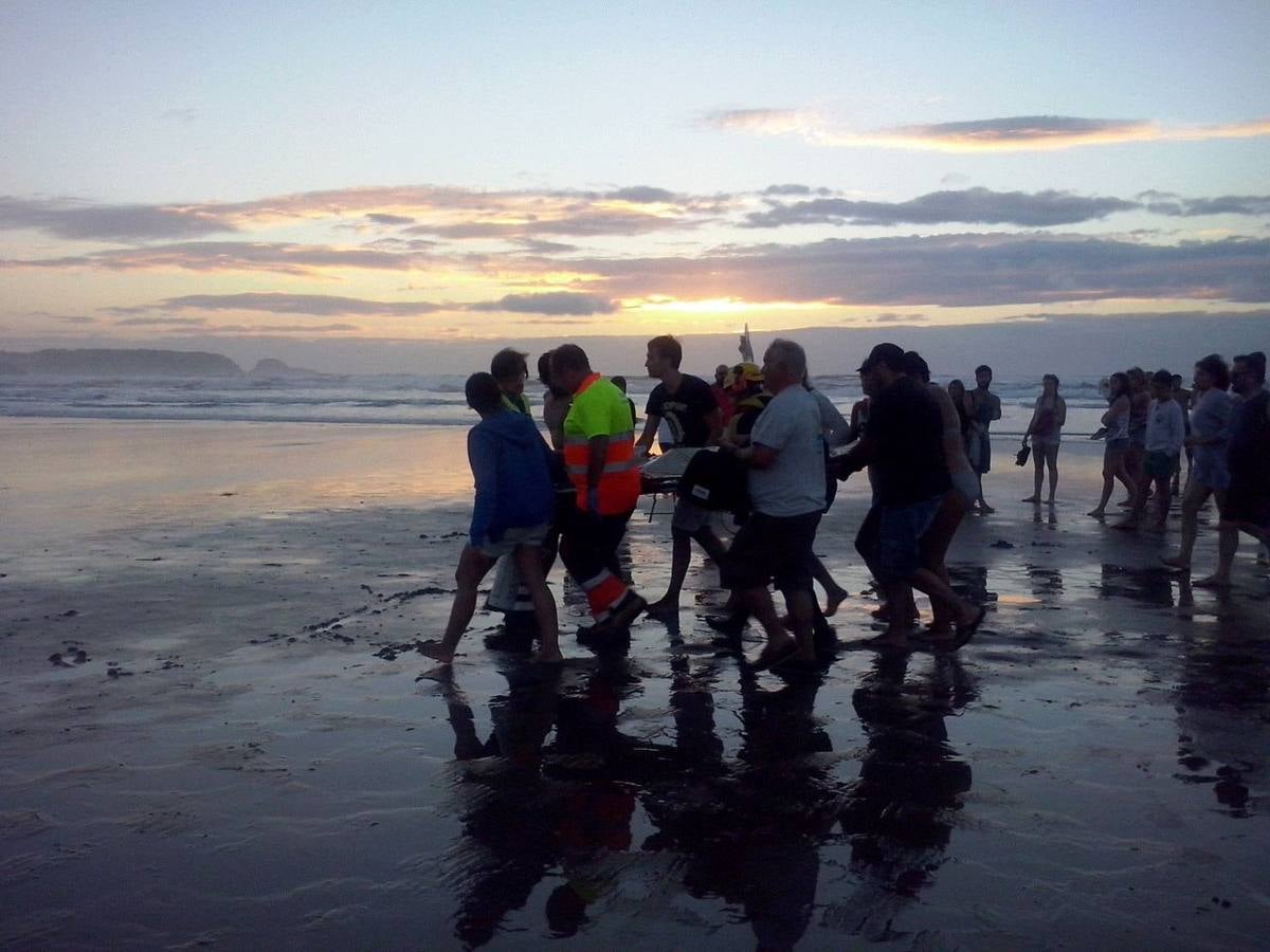 Las imágenes del angustioso rescate en Salinas