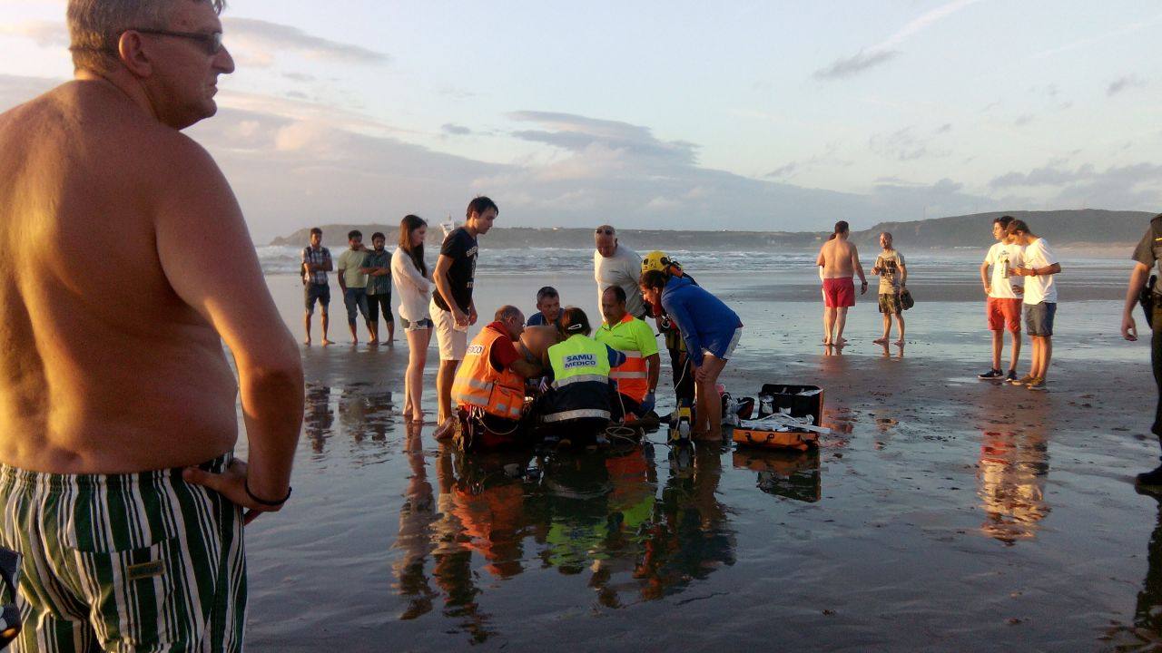 Las imágenes del angustioso rescate en Salinas