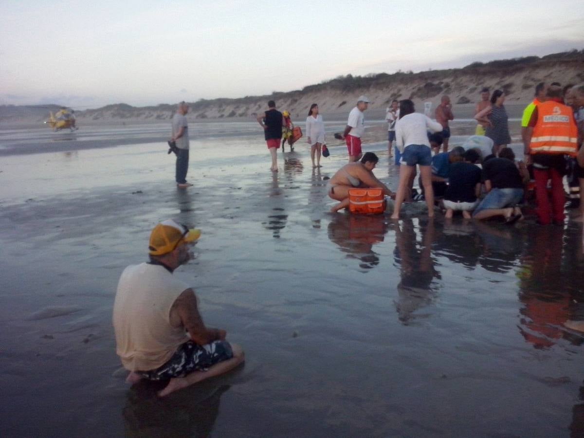 Las imágenes del angustioso rescate en Salinas