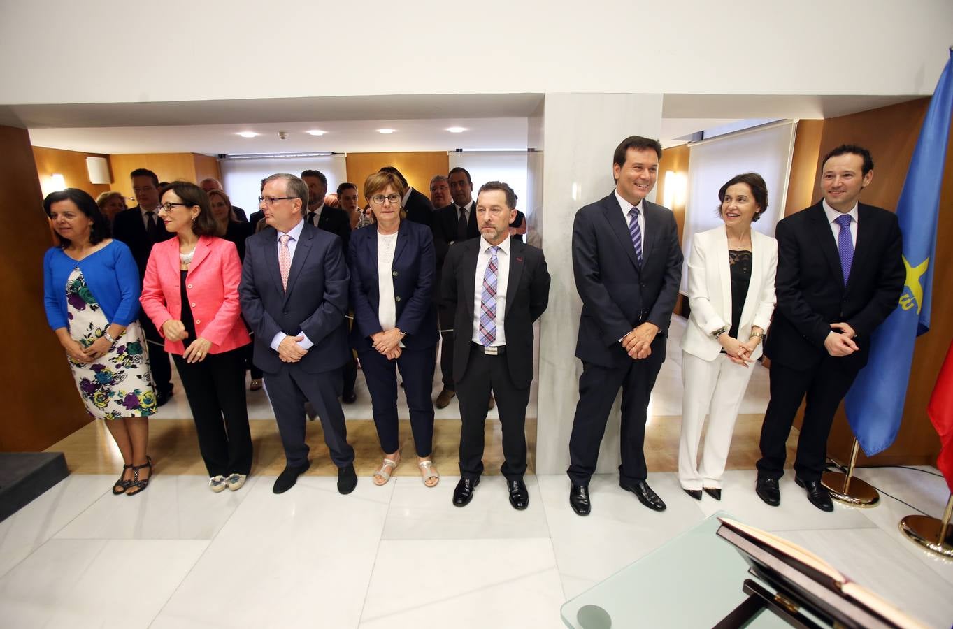 Los consejeros en un momento del acto.