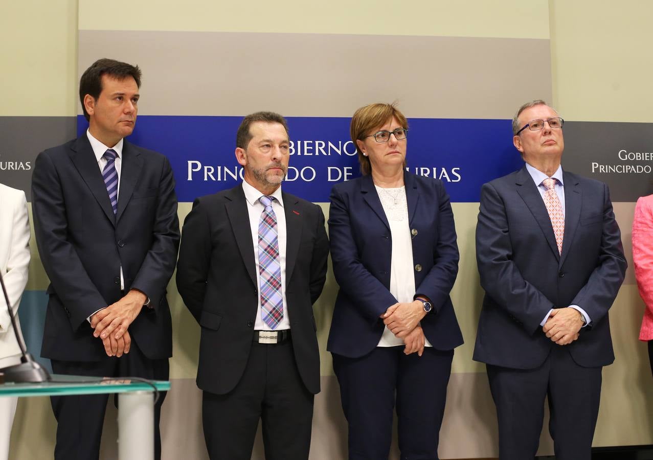 Momento del acto de la toma de posesión de los consejeros.