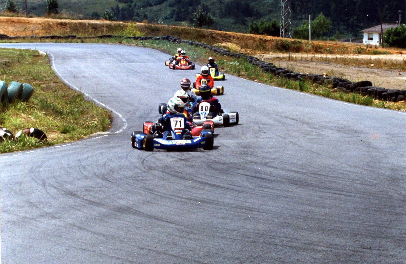 Alonso en su etapa de karting.