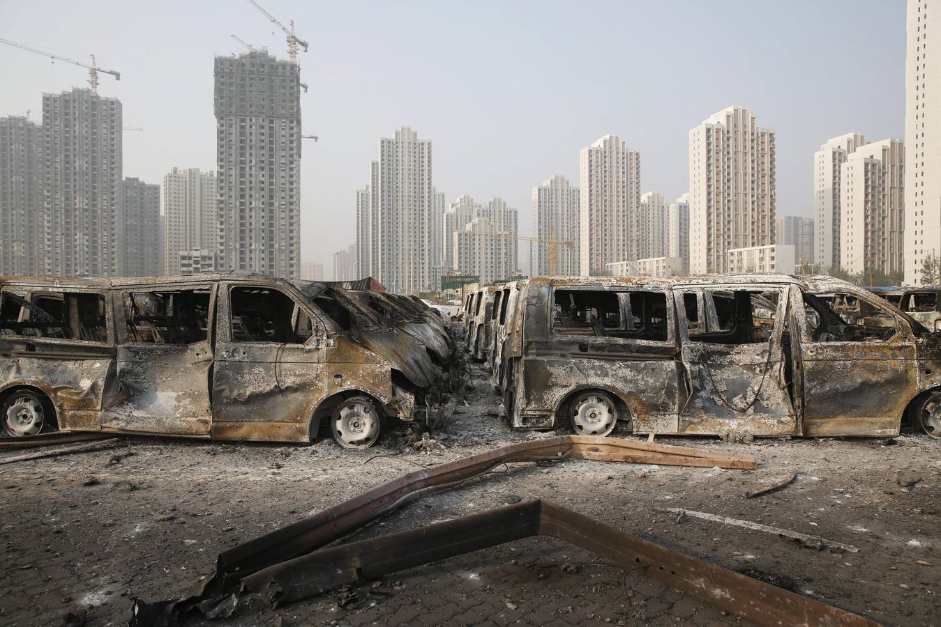 Devastación en Tianjin