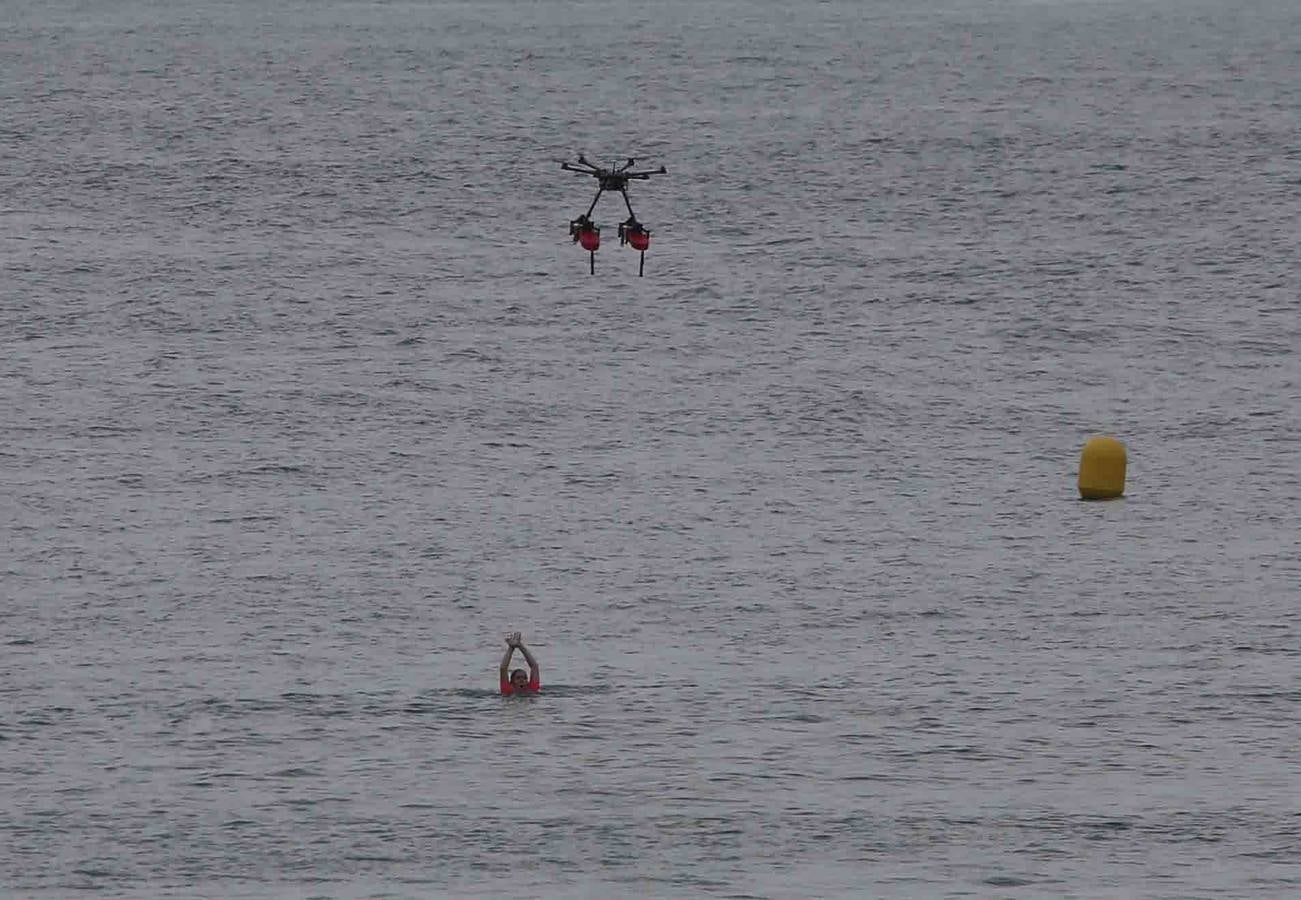 El primer rescate del dron socorrista