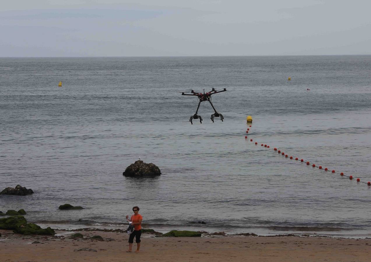 El primer rescate del dron socorrista