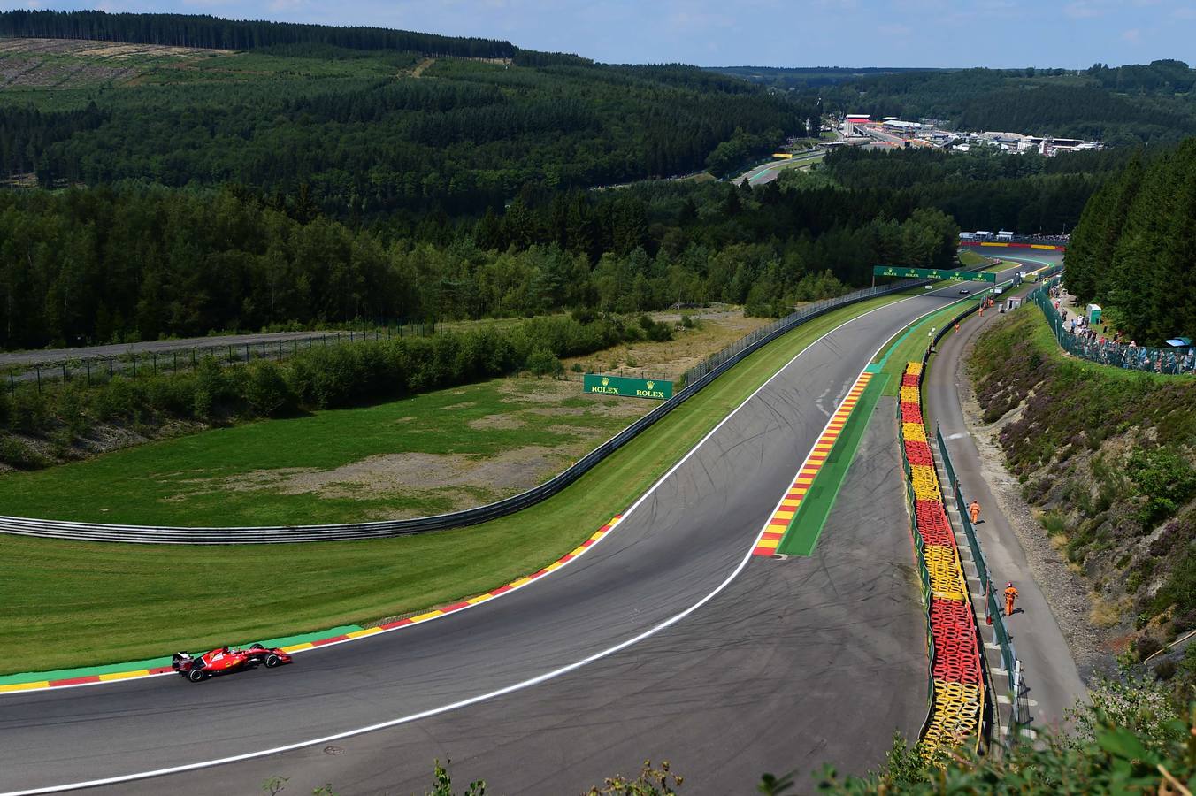 Las mejores imágenes de los entrenamientos libres del Gran Premio de Fórmula-1 de Bélgica