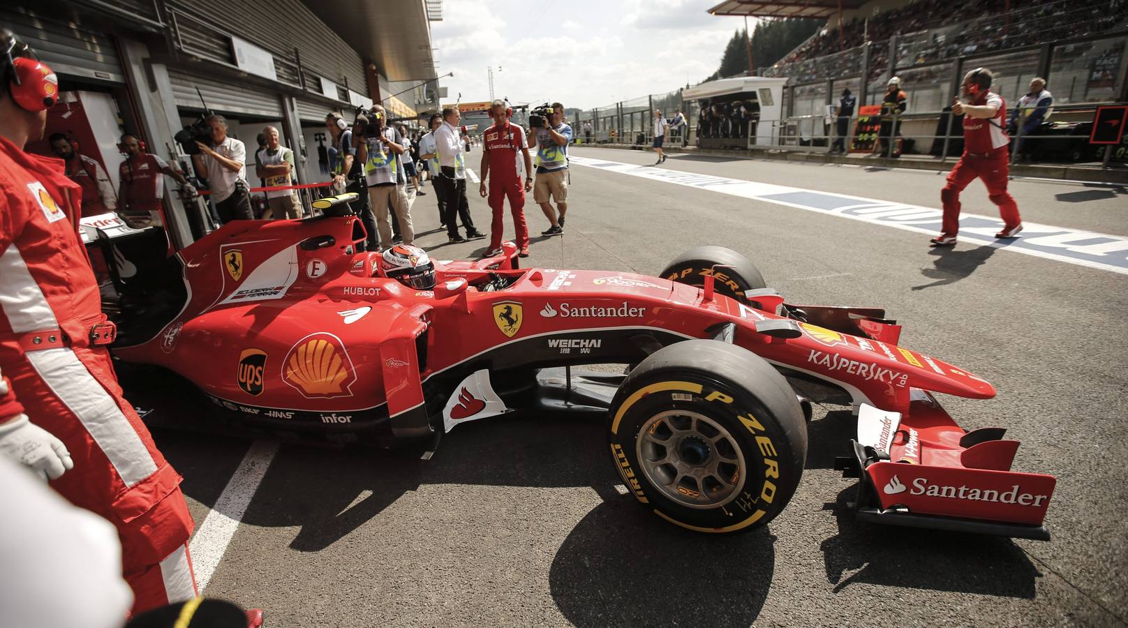 Las mejores imágenes de los entrenamientos libres del Gran Premio de Fórmula-1 de Bélgica