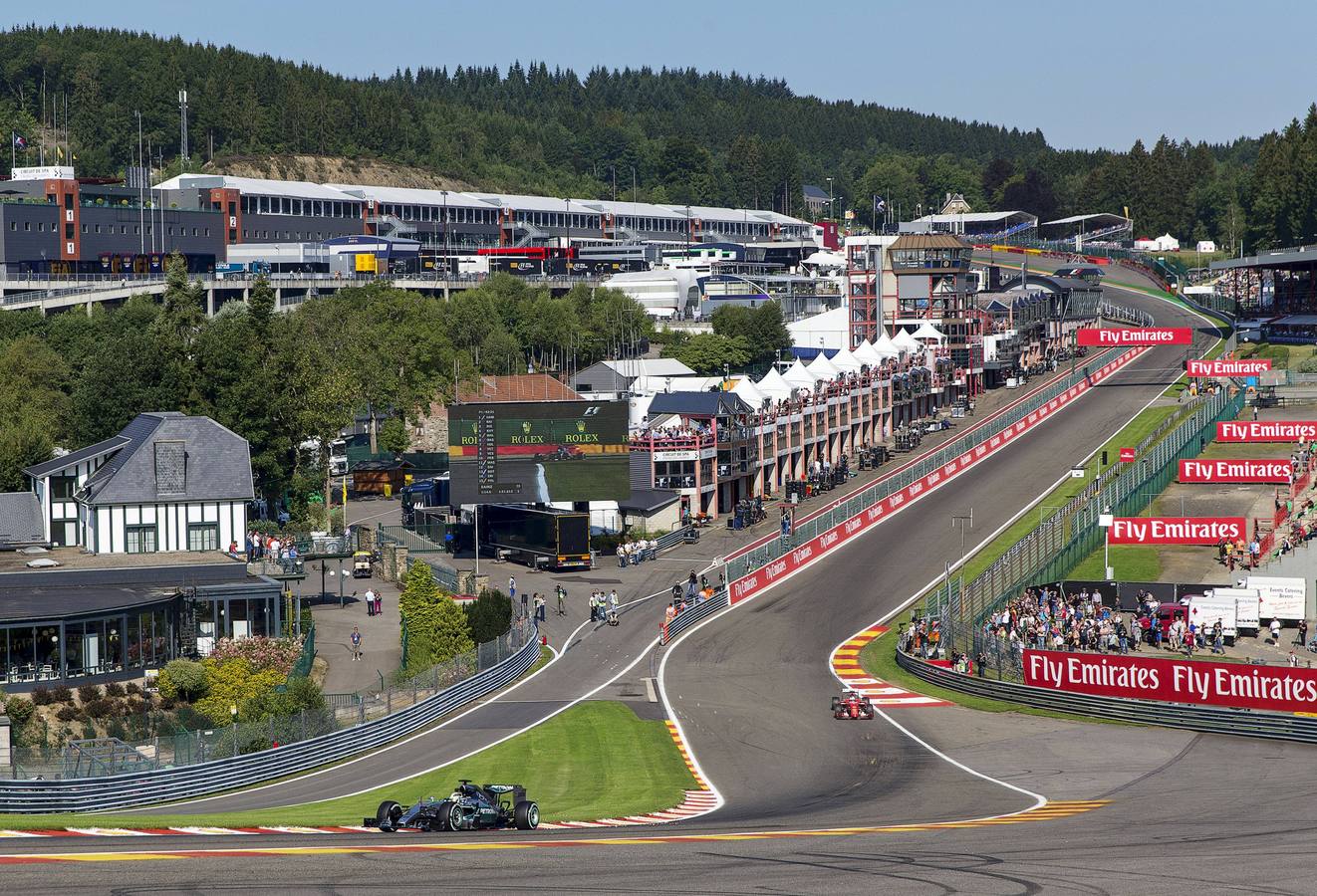 Las mejores imágenes de los entrenamientos libres del Gran Premio de Fórmula-1 de Bélgica