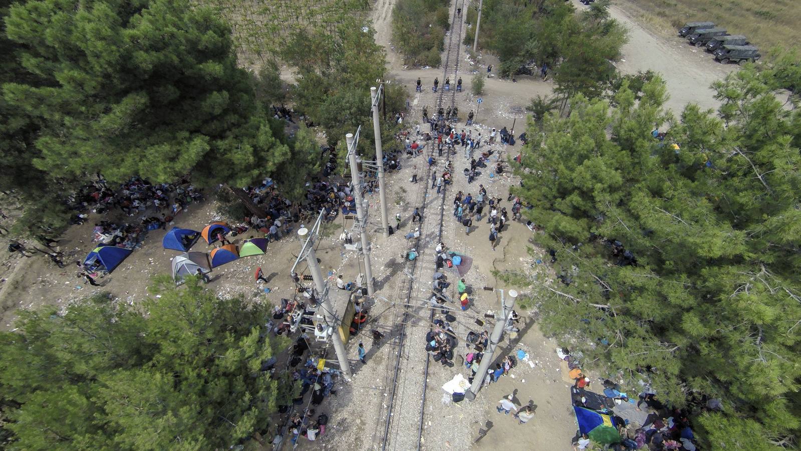 Catástrofe humanitaria en la frontera entre Grecia y Macedonia