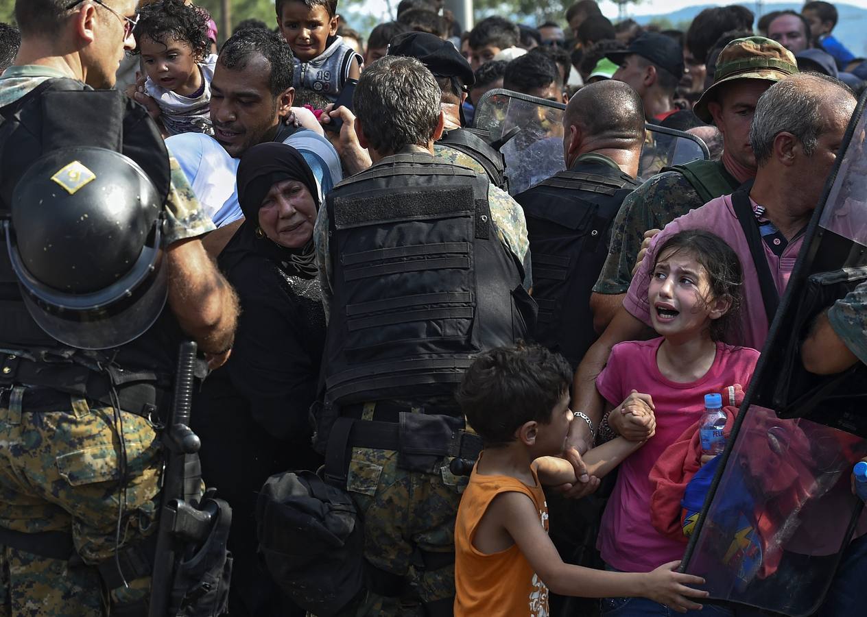 Catástrofe humanitaria en la frontera entre Grecia y Macedonia