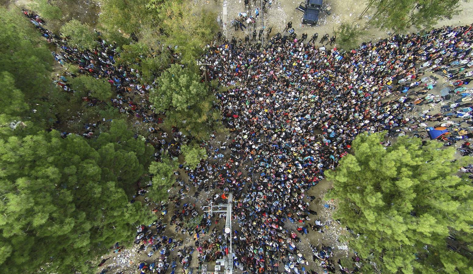 Catástrofe humanitaria en la frontera entre Grecia y Macedonia