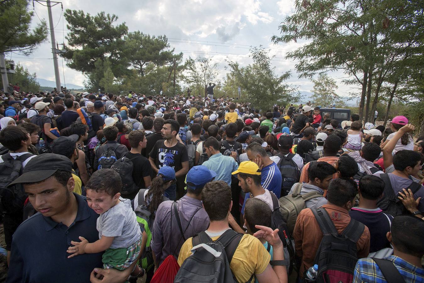 Catástrofe humanitaria en la frontera entre Grecia y Macedonia