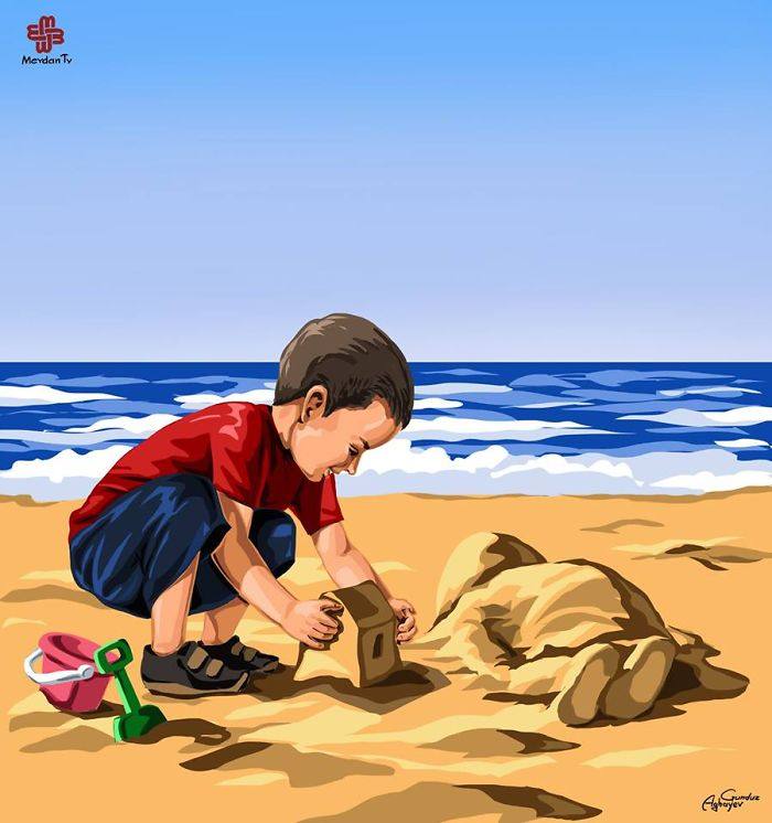 El homenaje a Aylan de artistas de todo el mundo