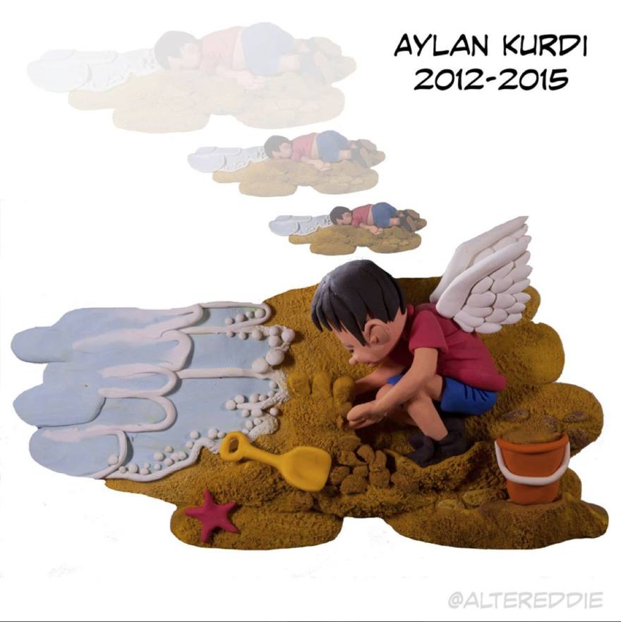 El homenaje a Aylan de artistas de todo el mundo