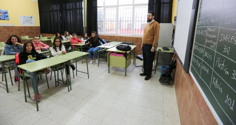 Inicio del curso en el Instituto de La Luz, en Avilés.