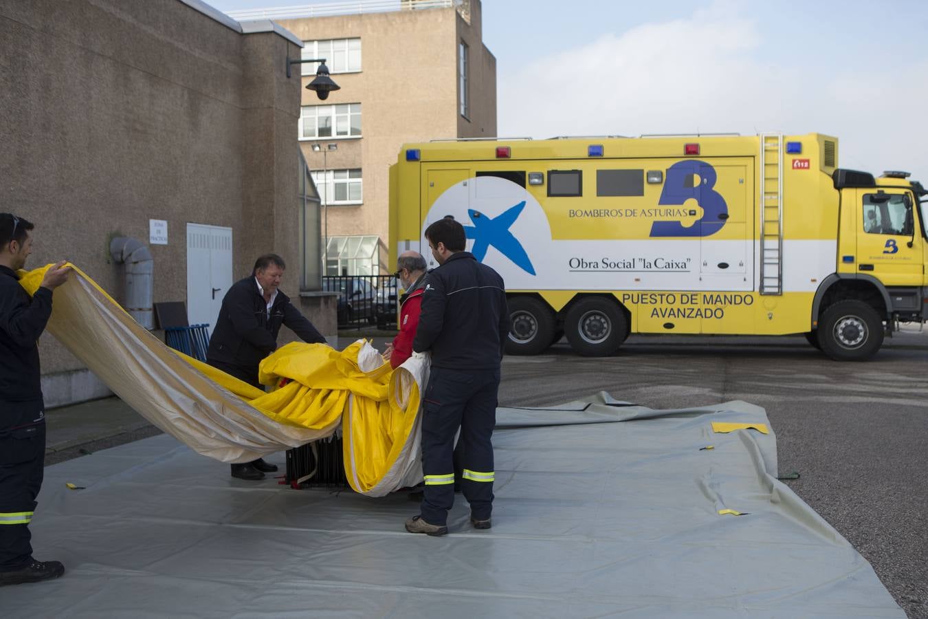 Simulacro de emergencias en el puerto de El Musel