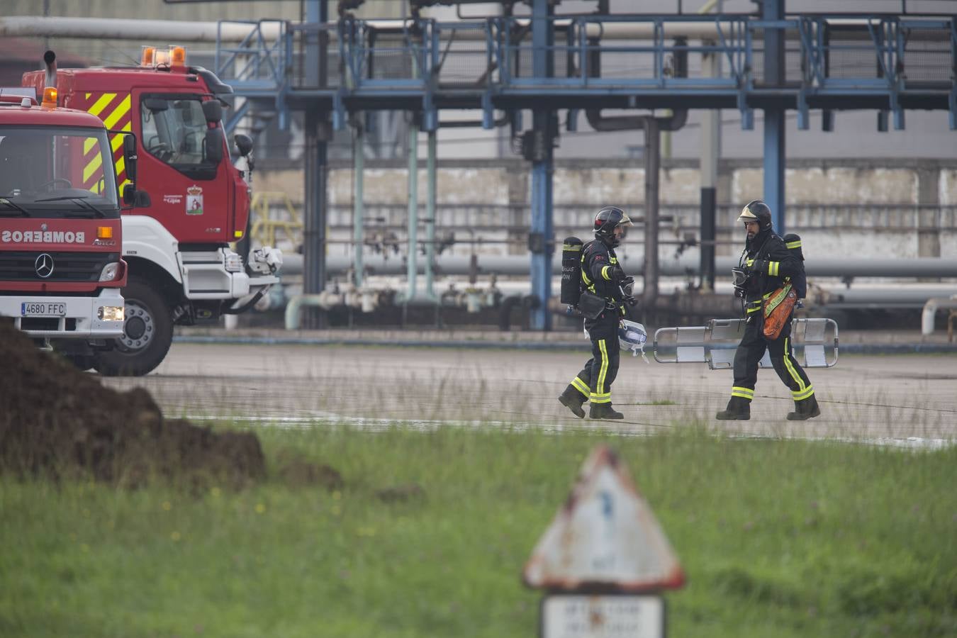 Simulacro de emergencias en el puerto de El Musel