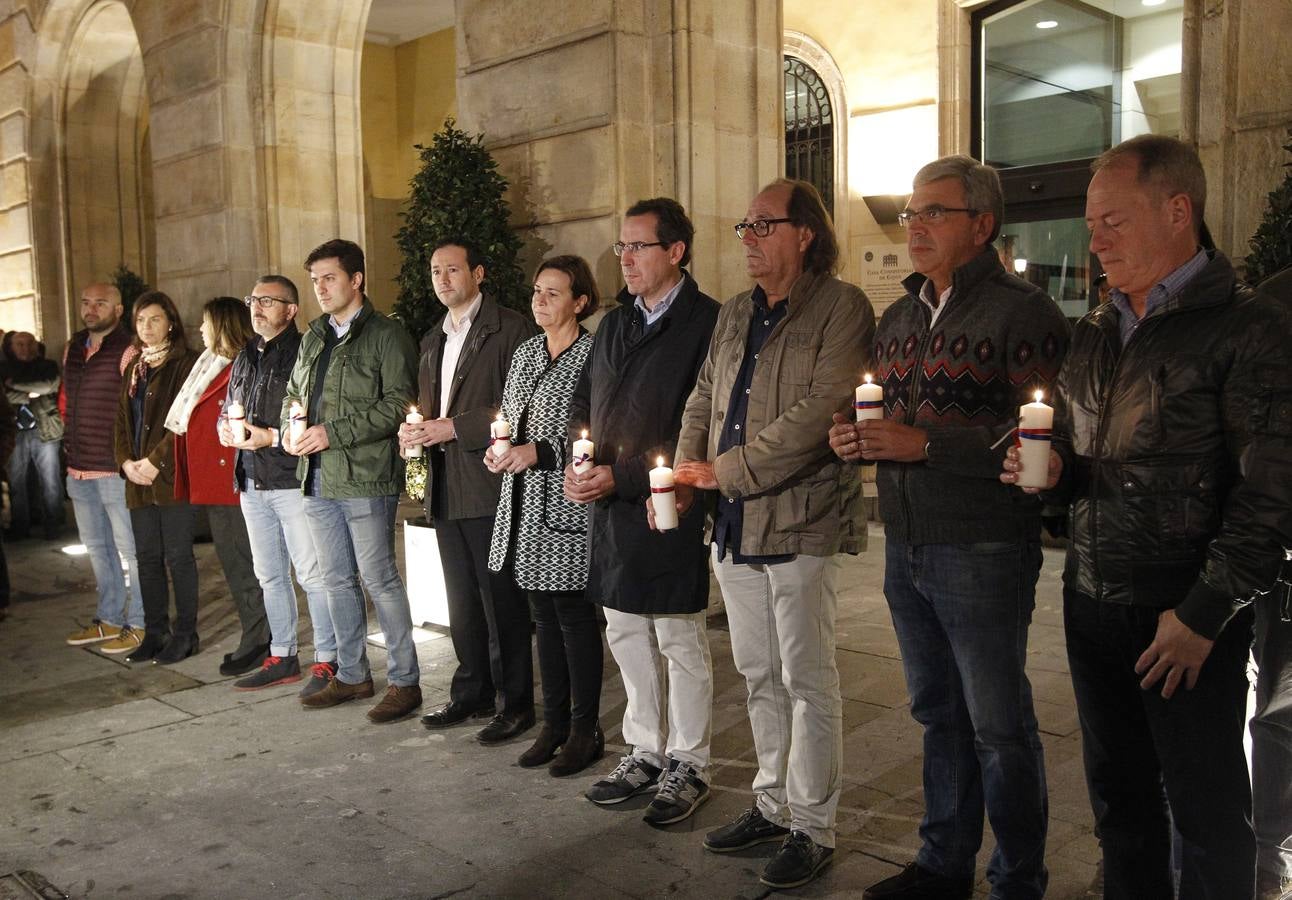 Manifestación en Gijón contra los atentados de París