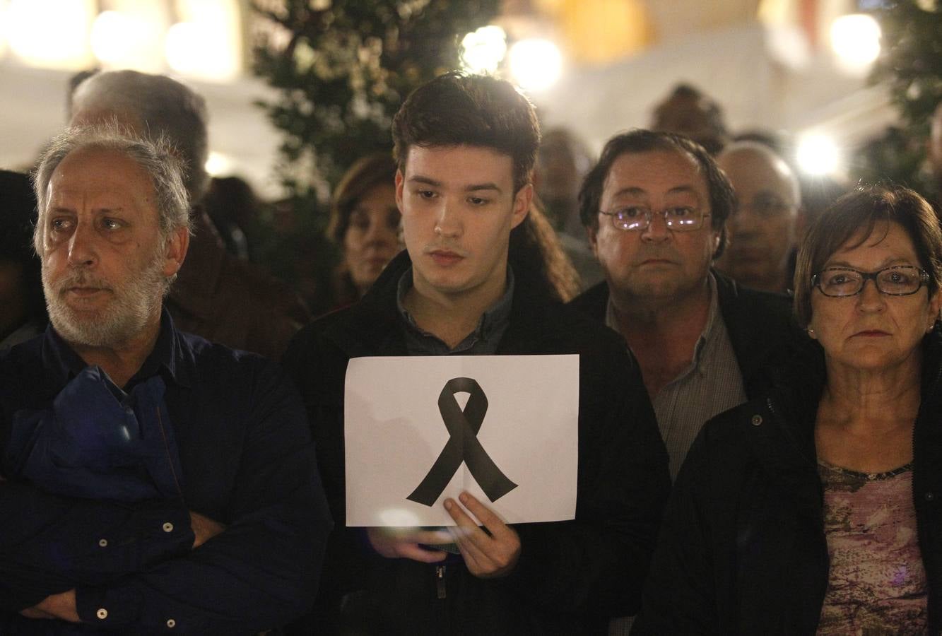 Manifestación en Gijón contra los atentados de París