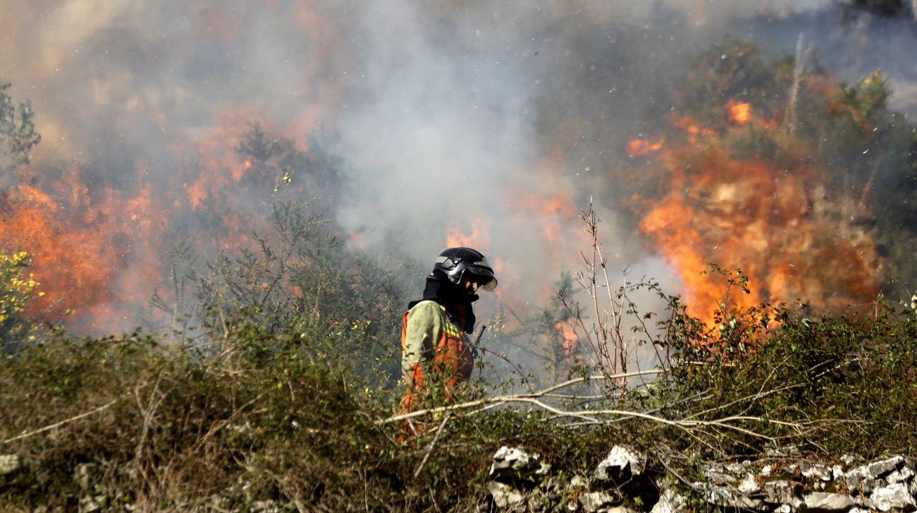 Espectacular incendio de Soto de Ribera