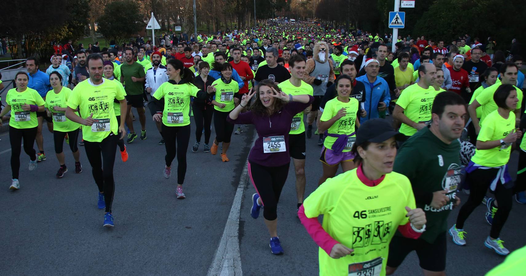 Las mejores imágenes de la San Silvestre de Gijón