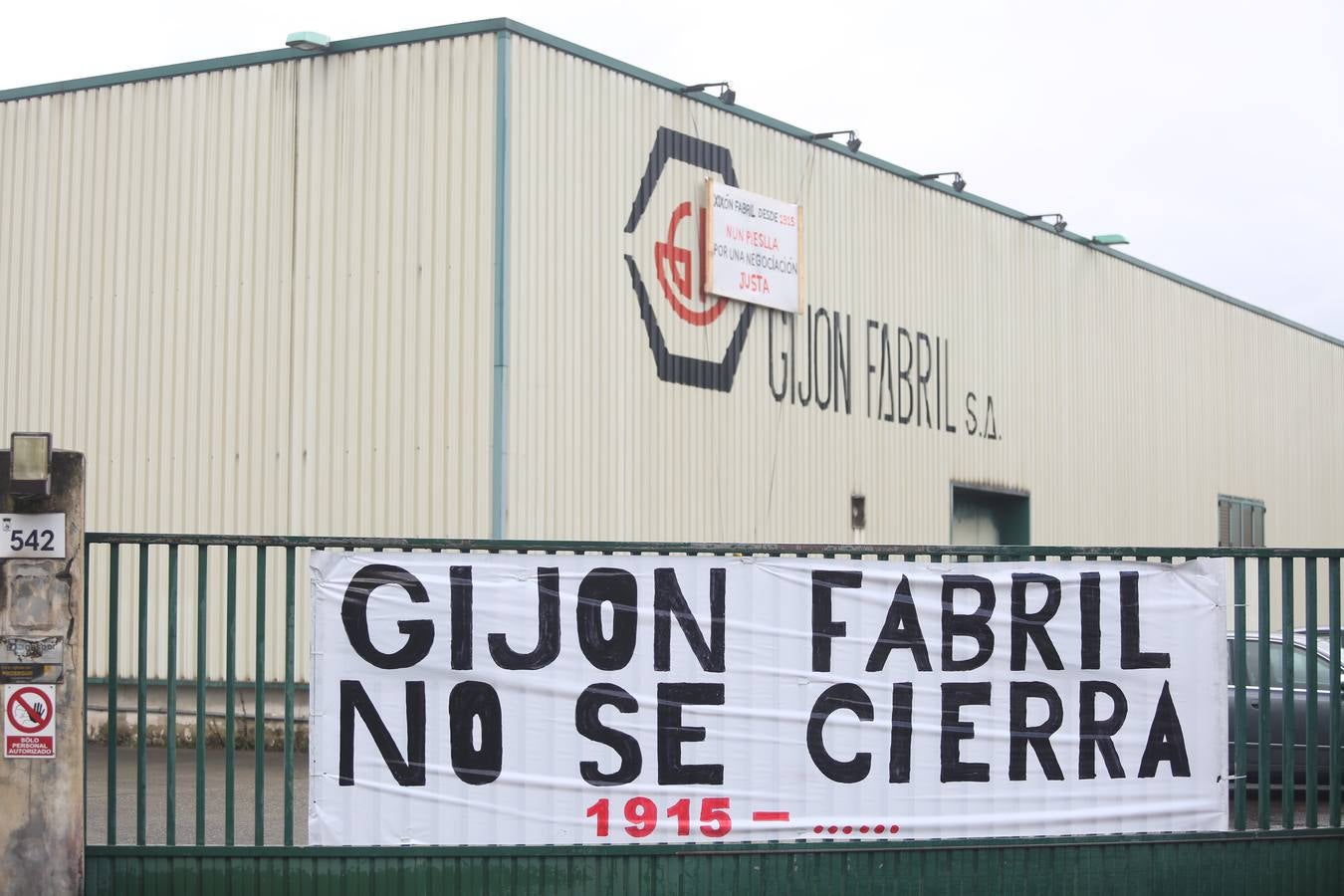 Encierro de los trabajadores de Gijón Fabril