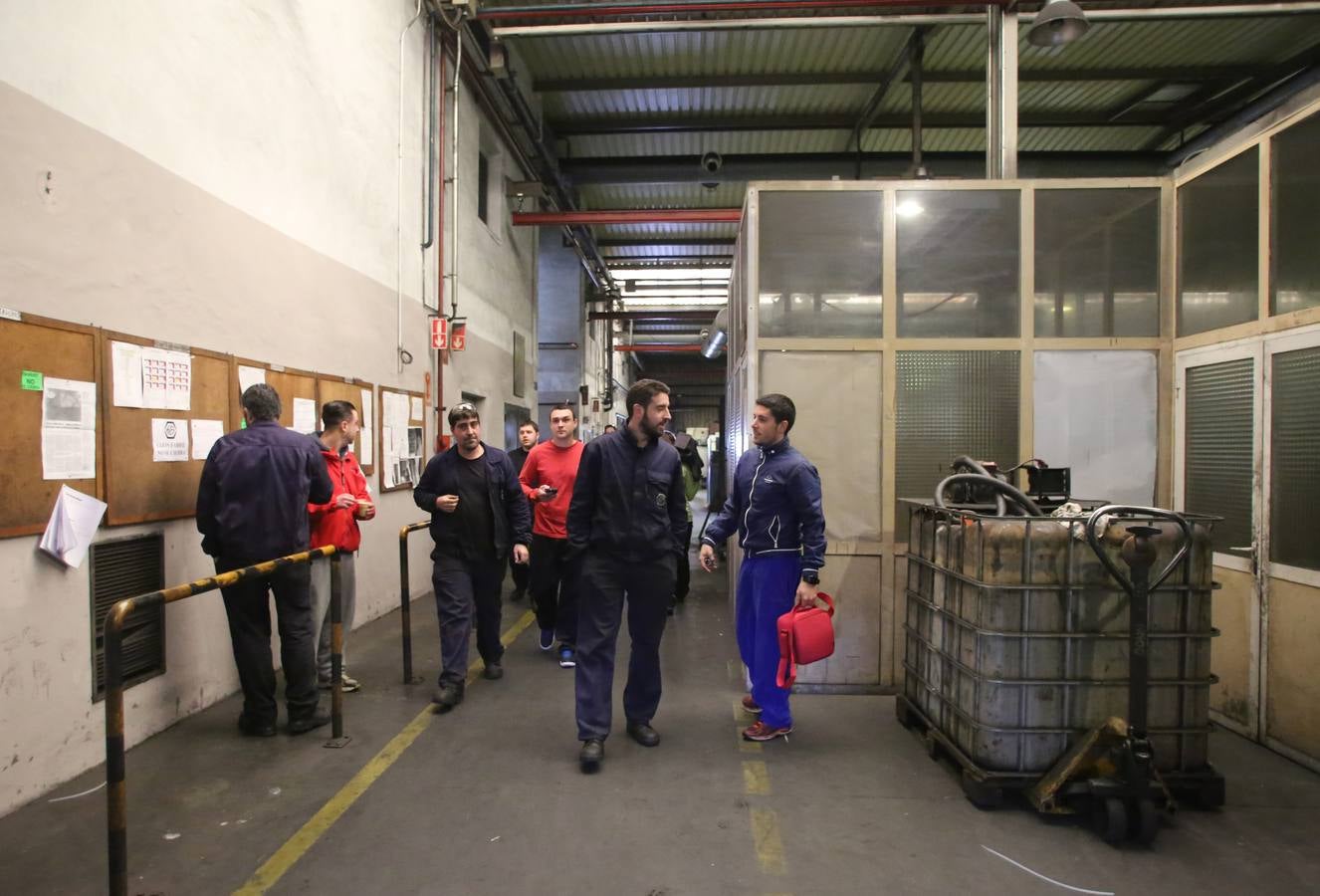 Encierro de los trabajadores de Gijón Fabril