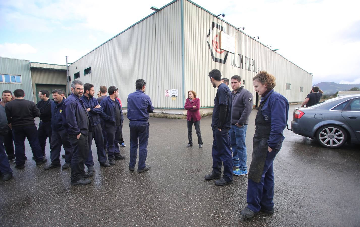 Encierro de los trabajadores de Gijón Fabril