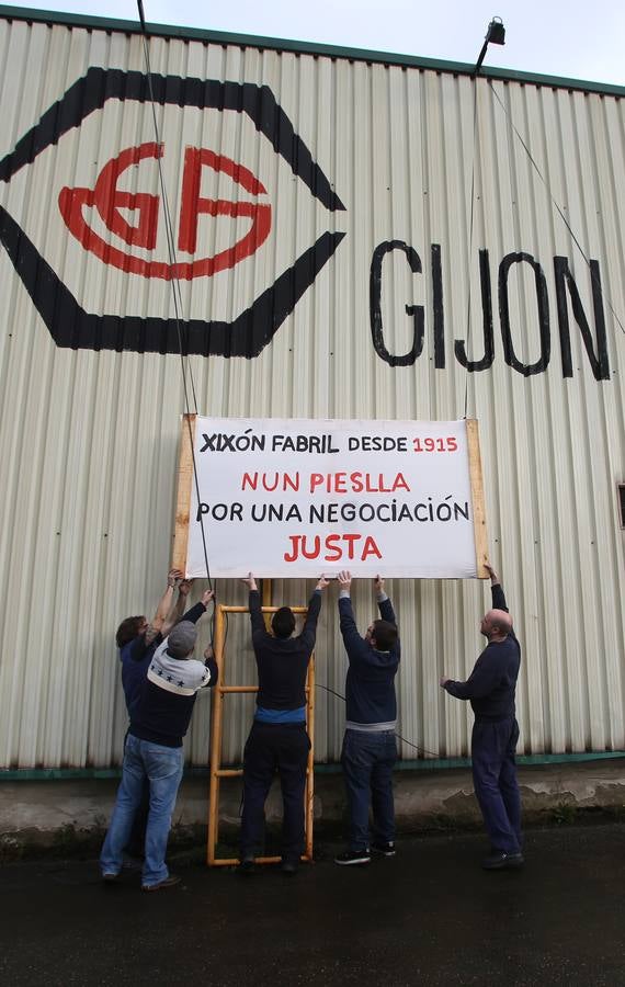 Encierro de los trabajadores de Gijón Fabril