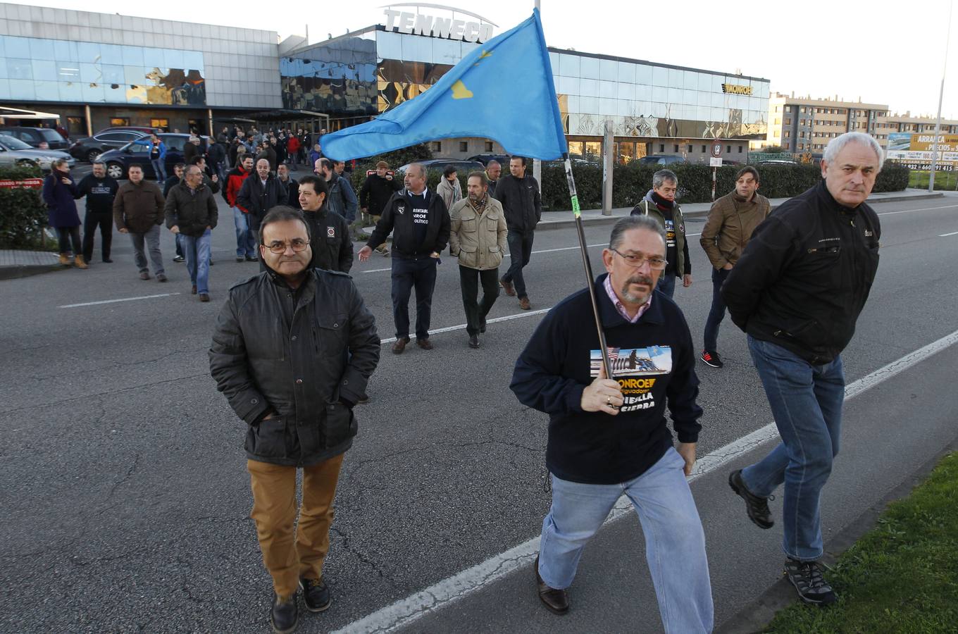 Manifestación contra el cierre de Gijón Fabril