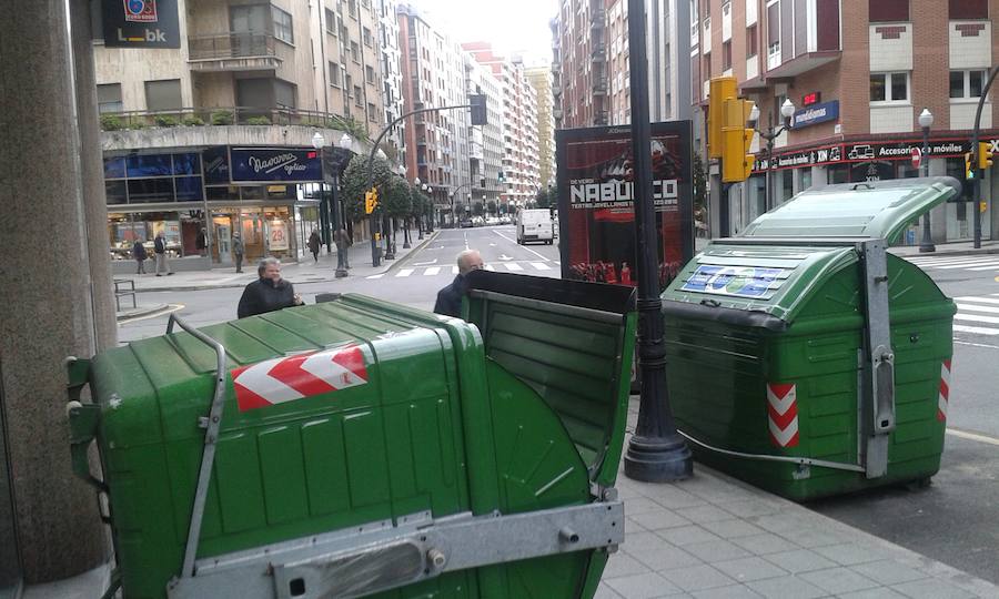 Gijón, afectada por el temporal