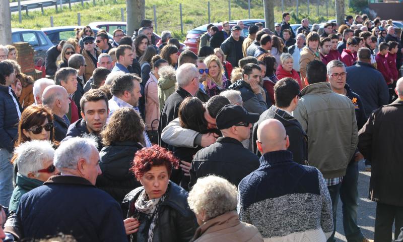 Despedida a Hugo Suárez en la iglesia de Trasona, en Corvera