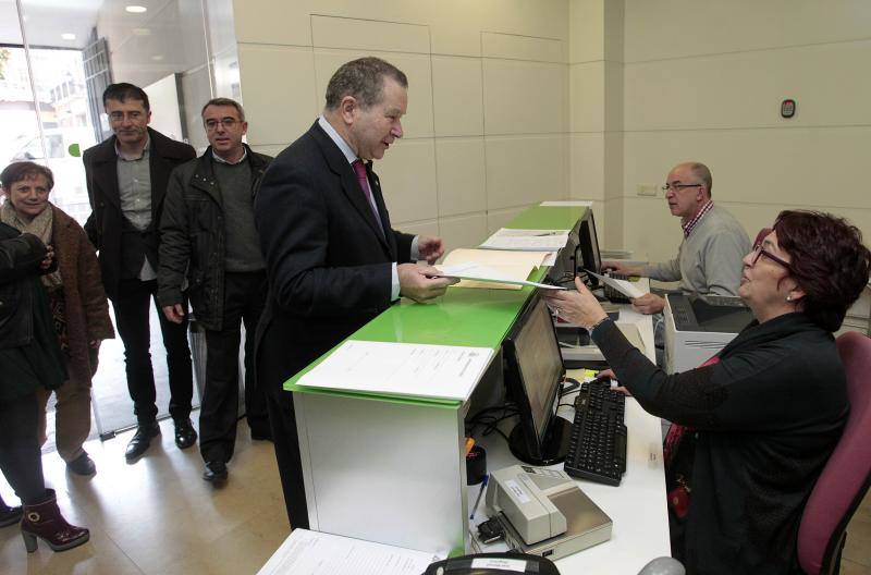 Santiago García Granda, Pedro Sánchez Lazo, Agustín Costa y José Muñiz, cuatro aspirantes a rector de la Universidad de Oviedo