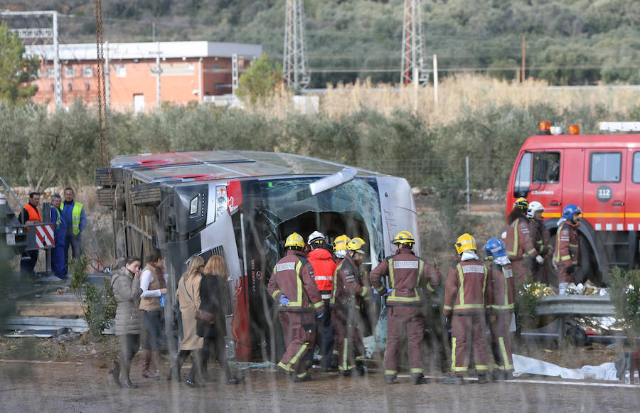 Accidente de autobús en Tarragona