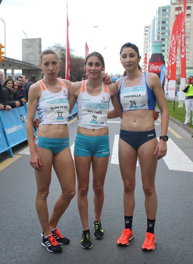 Solange Pereira, vencedora de la Milla Villa de Gijón