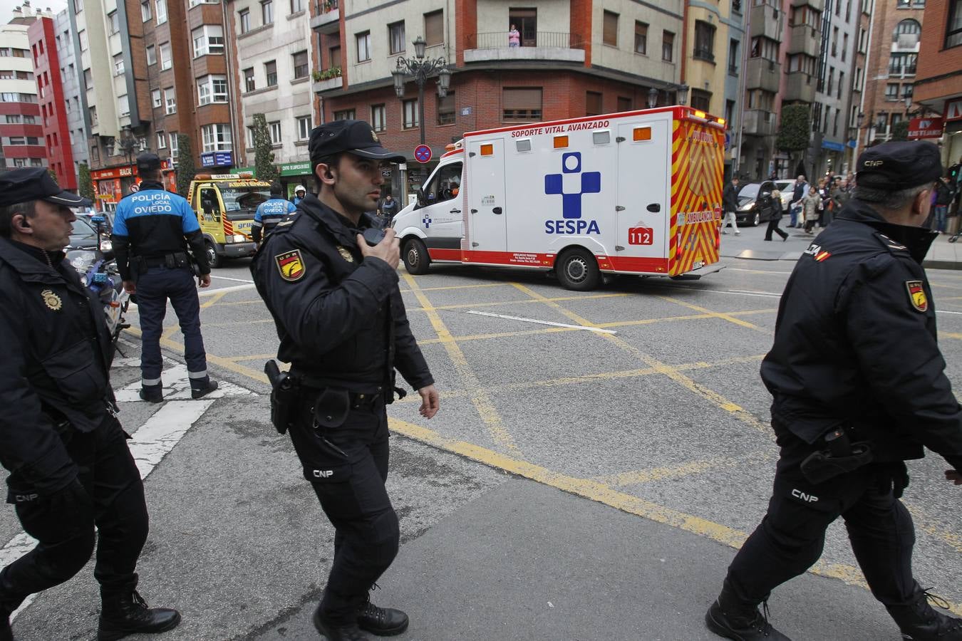 Multitudinaria pelea con seis heridos en Oviedo