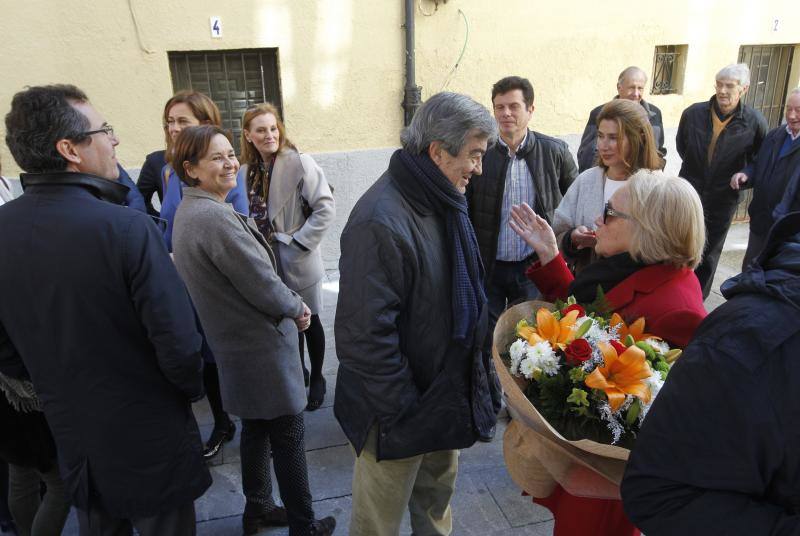 Inauguración de la plazoleta de Agustín José Antuña en Gijón