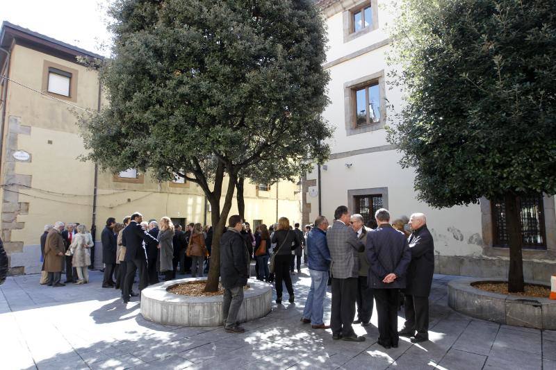 Inauguración de la plazoleta de Agustín José Antuña en Gijón