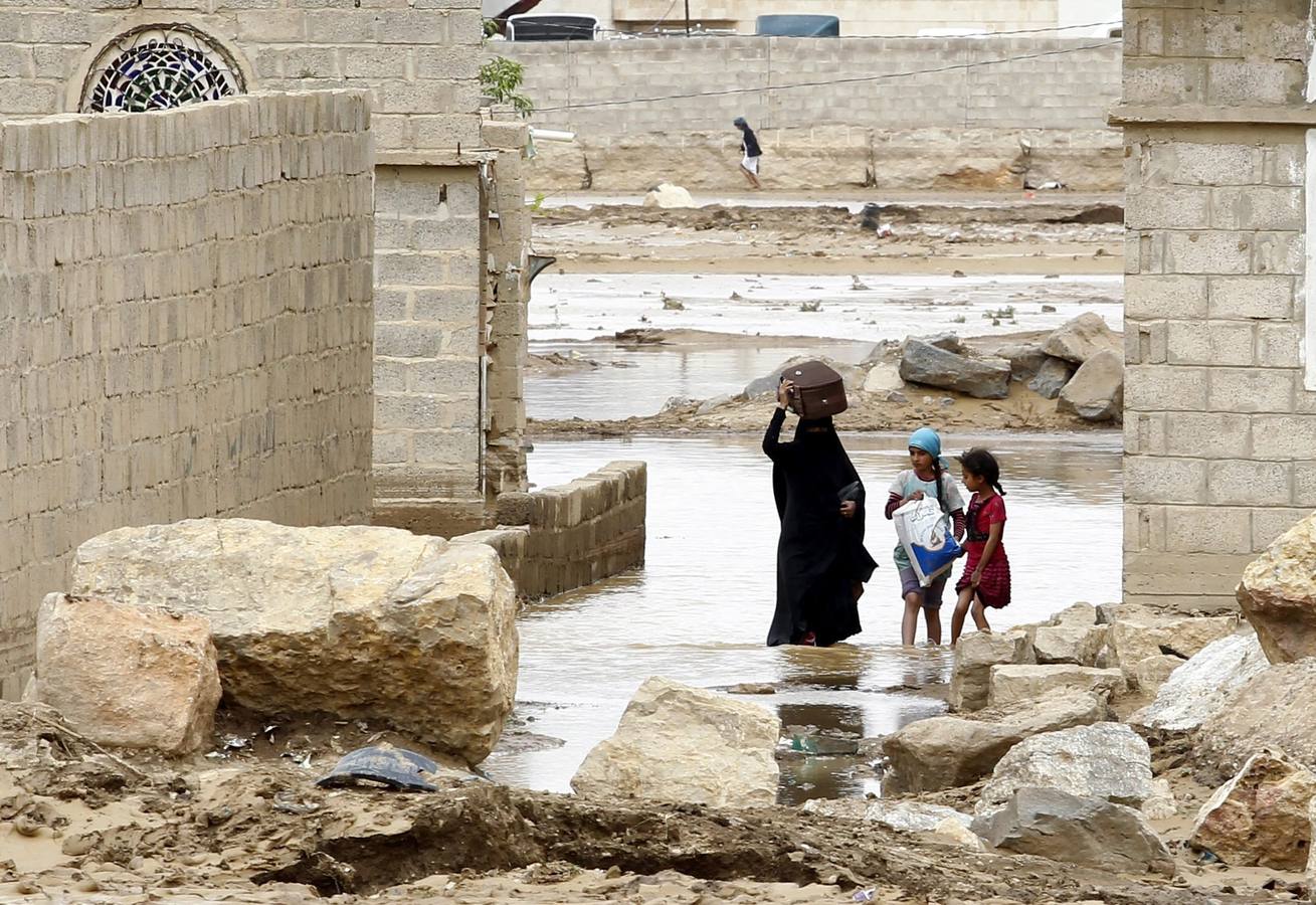 Lluvias torrenciales en Yemen
