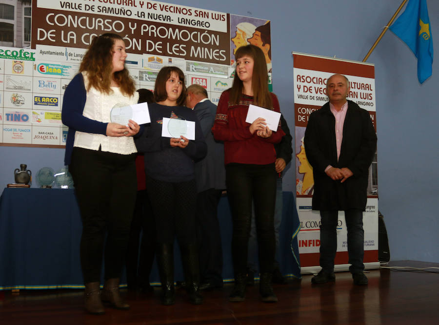 Premios del XXII Concurso de Les Mines y XIII de Gaita