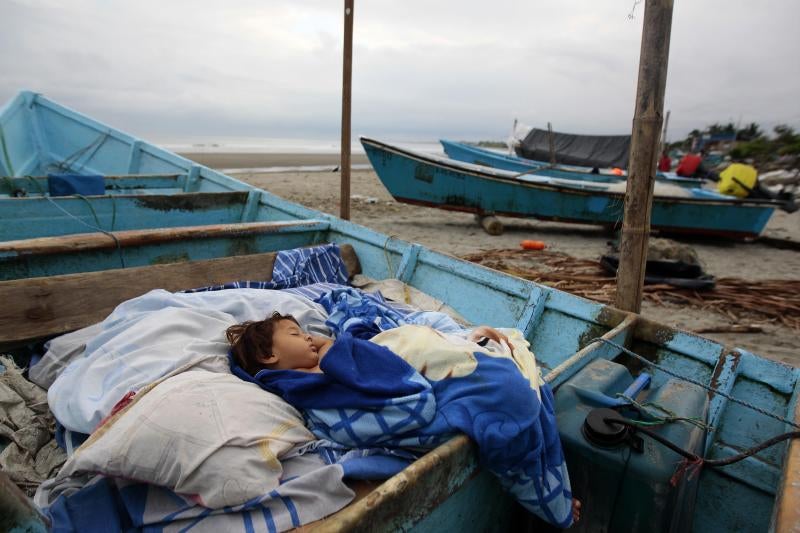 Desolación y destrucción en Ecuadro