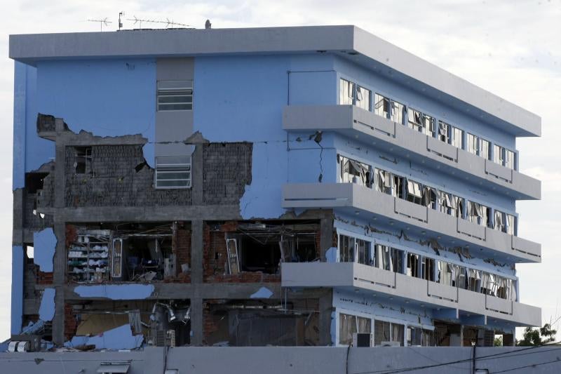 Desolación y destrucción en Ecuadro