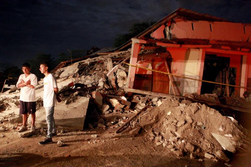 Desolación y destrucción en Ecuadro