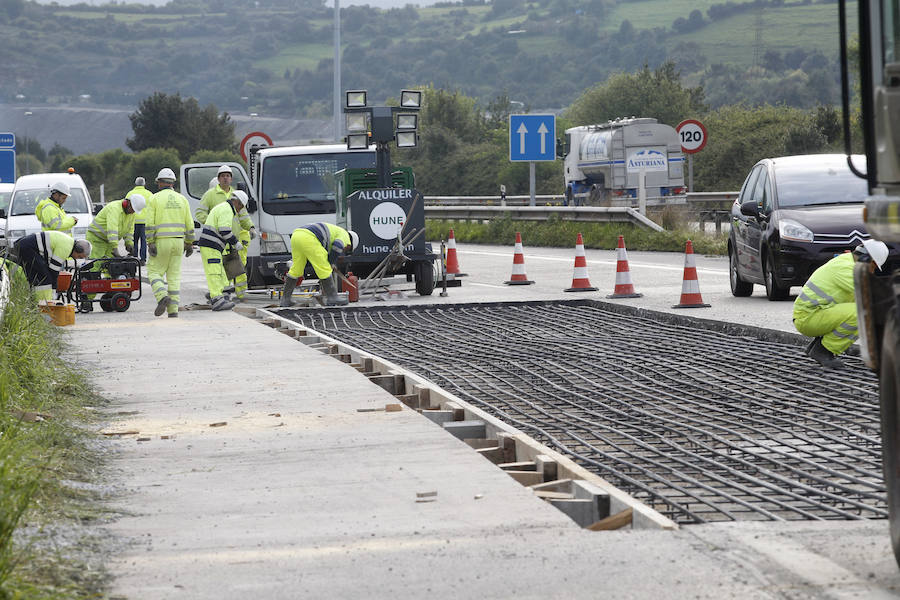 Las obras en la &#039;Y&#039; complican el tráfico en la AS-19