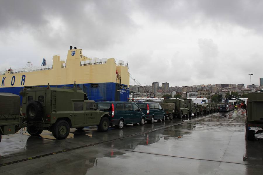 Embarque en el puerto de Vigo para partir a Polonia.