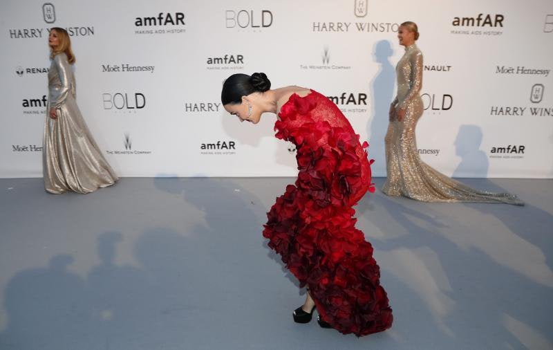 Lujo y glamour en la gala amFAR en Cannes