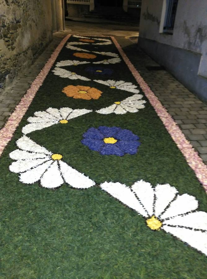 Alfombras florales en Castropol